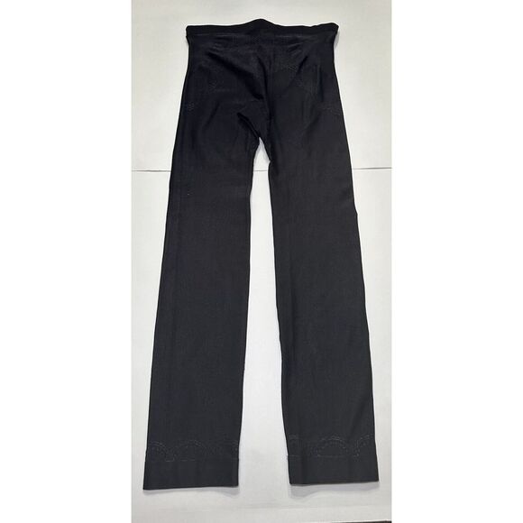 Cynthia Rowley Leggings Black With Design And Bow Heavy Weight - Picture 2 of 8